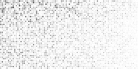 Abstract dots gradation pattern. Dotted halftone gradient texture. Vanishing polka dot simple