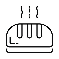 Baguette Vector Outline Icon EPS 10 File