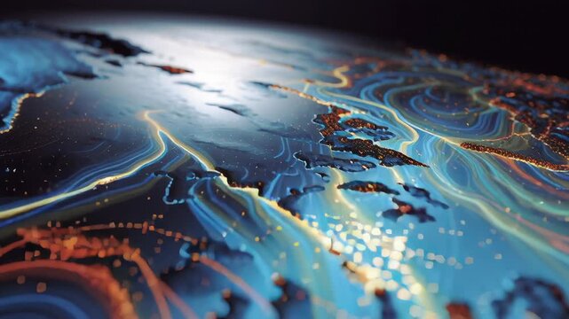 Global oil supply disruption due to sanctions, abstract oil flow constrained by invisible forces, clean commercial editorial art, soft lighting, oil sanctions impact