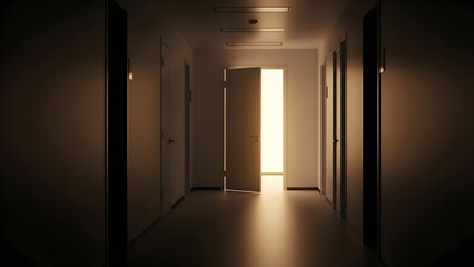 Open Doorway Symbolizing Empathetic and Supportive Leadership