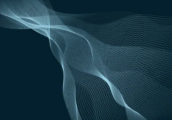 Fototapete Fraktale Wellen abstract blue wave background  © siavash