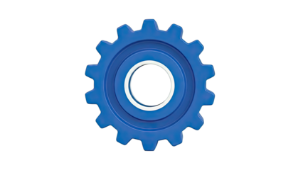 Blue Gear Cogwheel
