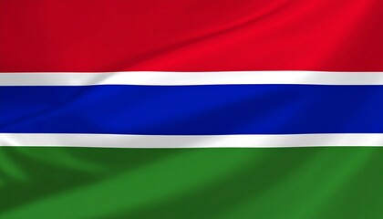 Fototapeta premium Flag of The Gambia
