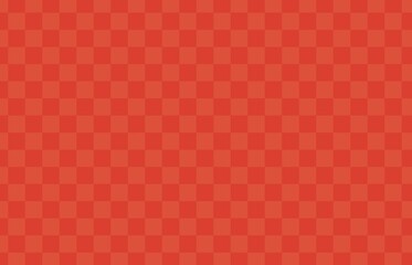 赤色の市松模様の背景　シンプル