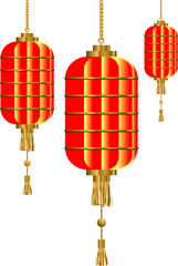 Imlek, Festive red lanterns ideal for celebrations, decorations, and cultural events, enhancing visual appeal with traditional designs.