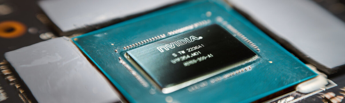 Macro view of Nvidia gpu die for data centers 03.01.2026 Europe