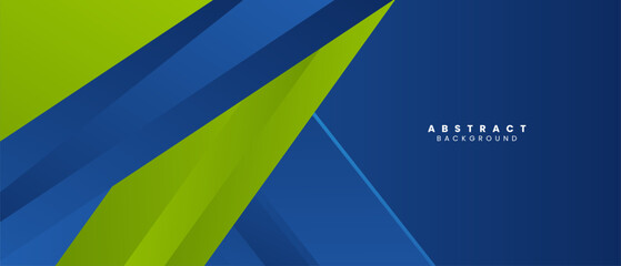Blue and green geometric shapes abstract background geometry shine and layer element vector for presentation design. Suit for business, corporate, institution, party, festive, seminar, and talks.