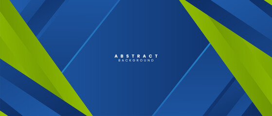 Blue and green geometric shapes abstract background geometry shine and layer element vector for presentation design. Suit for business, corporate, institution, party, festive, seminar, and talks.