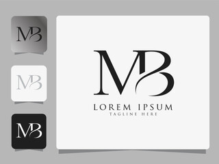 Elegant MB Monogram Logo Design for Branding and Corporate Identity