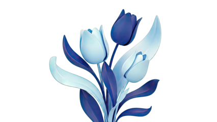 Blue Tulip Arrangement