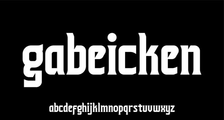 vintage luxury modern font alphabetical vector set	
