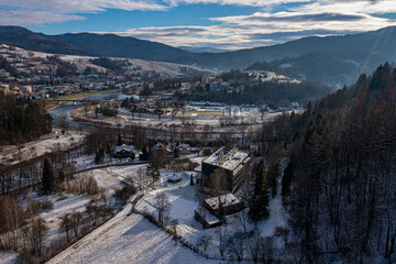 Muszyna, Dolina Popradu, zima © Maciej G. Szling