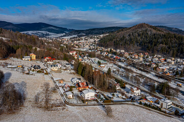 Muszyna Dolina Popradu, zima. © Maciej G. Szling