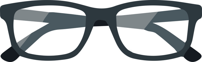 Illustration of Square Eyeglasses