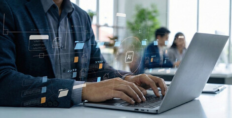 Businesspeople employ artificial intelligence (AI) in document management systems, online documentation databases, and digital file storage systems or software to efficiently archive firm data