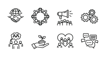 Fototapeta premium Illustrations of global connection and community illustration