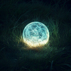 Energy Sphere | Light Core | Mystic Power | Glowing Orb | Future Energy | Nature Meets Tech | Sci-Fi Light | Power Source | Magic Technology