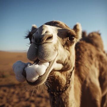 camels chew food