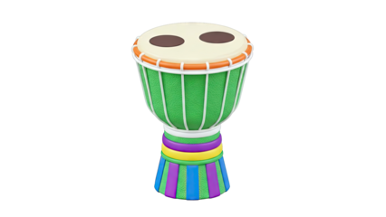 Colorful Djembe Drum