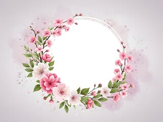 Delicate floral wreath