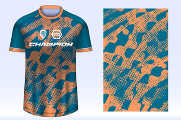 Soccer sport shirt jersey design template