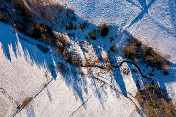Beskid Sądecki, zima widok z drona  © Maciej G. Szling