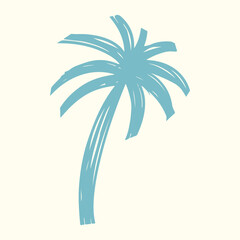 Palm tree logo, coconut tree logo, minimalist summer tropical logo