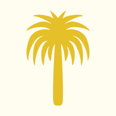 Palm tree logo, coconut tree logo, minimalist summer tropical logo