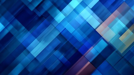 An abstract design featuring layered shades of blue, creating a modern, geometric appearance that evokes depth and movement.