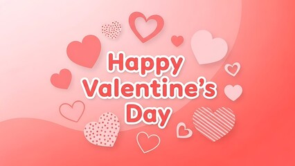 Celebrate Love with a Heartfelt Happy Valentine's Day Greeting Card Featuring Romantic Hearts