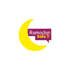 Islamic promotion vector illustration. Ramadan sale tag discount for banner, sticker and label