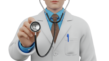 Doctor with Stethoscope, Medical Checkup