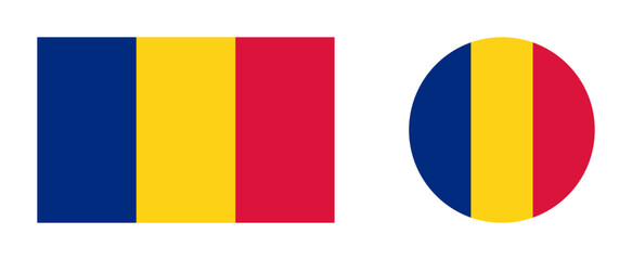 Vector illustration of romania flag