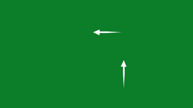 Arrow motion business animation background, arrow motion business animation background.white arrow motion graphics, minimalist vertical arrow animation for video, vector illustration. Up arrow icon