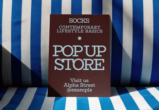 Modern Popup Store Advertisement Mockup PSD