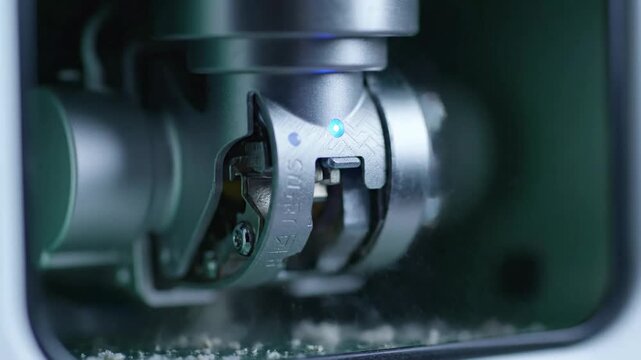 Close up of inside of a secure code combination lock, technology, secure, metal