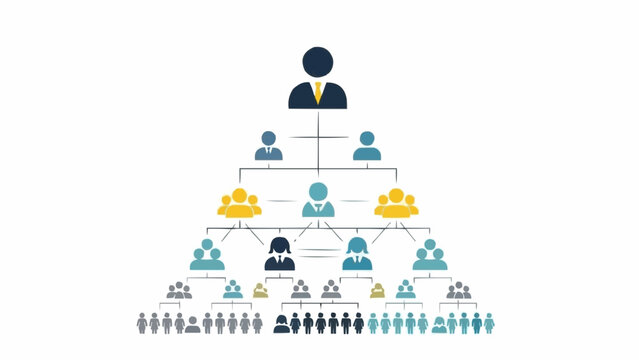 Organizational Chart Showing Hierarchy and Team Structure.