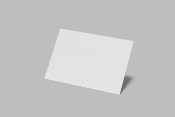 A4 landscape Flyer Blank Mockup
