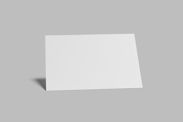 A4 landscape Flyer Blank Mockup