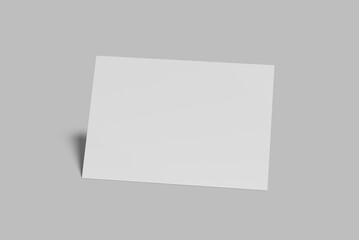 A4 landscape Flyer Blank Mockup