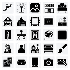 Home Layout And Room Illustration – Bedroom, Kitchen, Garage, And Decorative Elements For Real Estate Media © Arju