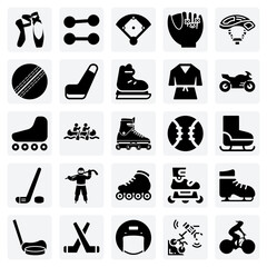 Naklejka premium Team Sports And Individual Fitness Hobbies – Elements For Recreational And Athletic Themed Designs