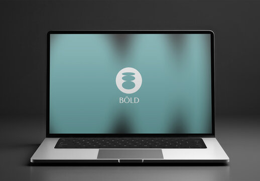 Sleek Laptop Screen Mockup With Modern Design PSD