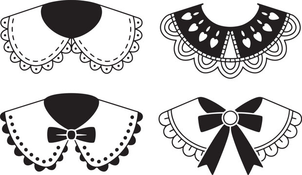 lace collars decorative collars with different designs