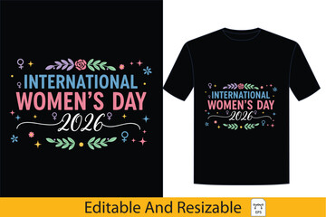 Celebrate International Women's Day 2026 with a vibrant graphic design, honoring women's strength and achievements; a powerful design to remember and uplift their spirit worldwide,women, international
