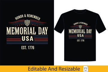 Patriotic American Memorial Day graphic design honoring remembrance, featuring vintage flag elements and distressed textures, celebrating national heritage and valor,memorial, patriotic, remembrance, 