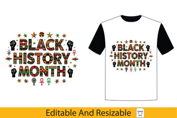 Black History Month T-Shirt Design - Celebrate Heritage and Culture with Pride,black, history, month, tshirt, design, heritage, 
