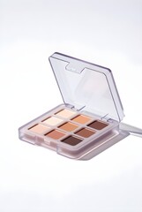 eyeshadow palette 3d rendering isolated on white background cartoon plastic style icon