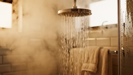 Steamy Shower: A Moment of Relaxation and Renewal