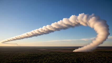 Morning Glory Cloud Roll in Australia - Rare Solitary Atmospheric Wave